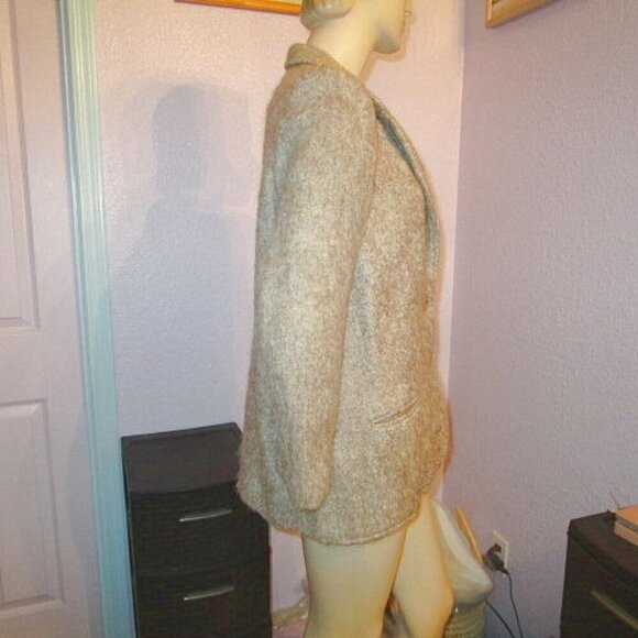 Vtg Helene Sidel Wool Blazer Size 12 Jacket Pockets Union Label Old Money 70s - Picture 8 of 12